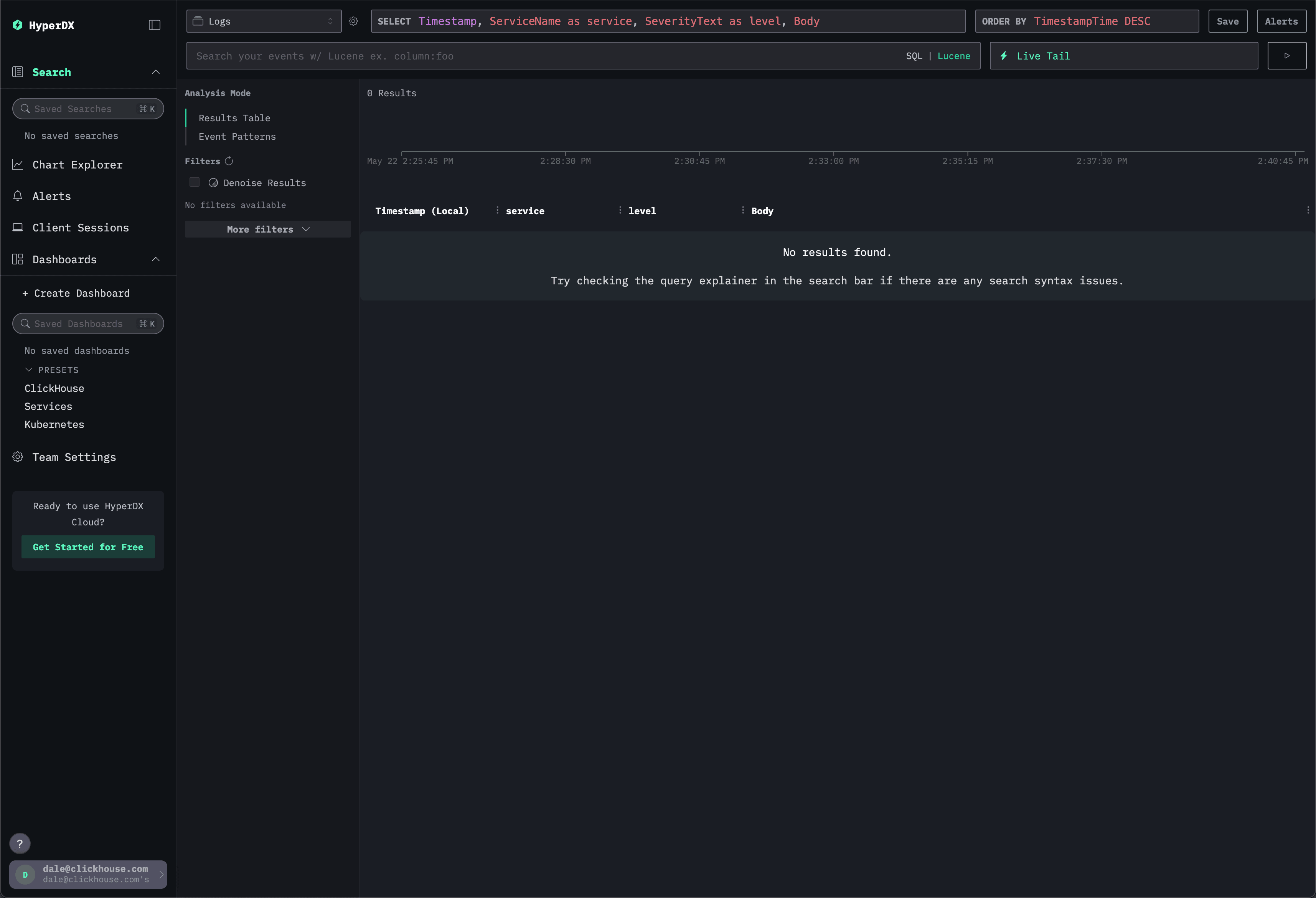 ClickStack UI